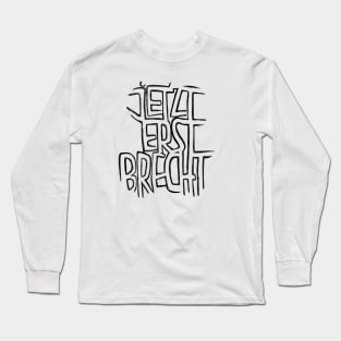 Brecht Pun, German, Bertolt Brecht Long Sleeve T-Shirt